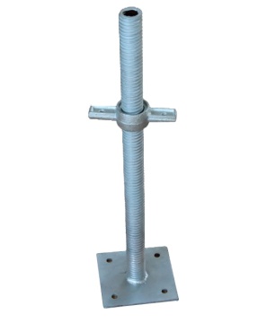Adjustable Heavy Duty Carbon Steel Swivel Screw Farm Scaffolding Base Jack with 49mm Tube