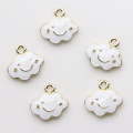 Cartoon Emaille Cloud Anhänger Bunte Legierung Charms Ohrring Tropfen Ornament Armband Schmuck Handgemachtes Zubehör