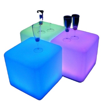 Colorful Battery LED Cube Chair for House Party