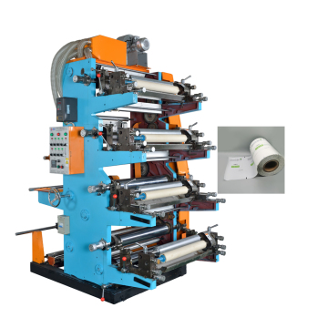 Macchina per stampa flessografica a 4 colori per film in plastica (HDPE, LDPE, BOPP)