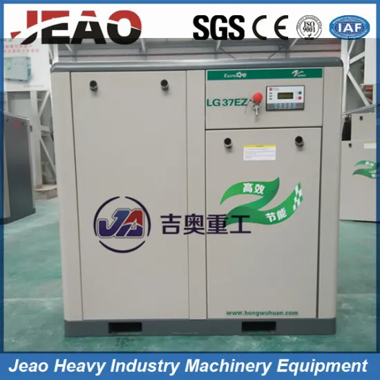 High Quality China Supplier Stationary Industrial Screw Air Compressor with Air Dryer