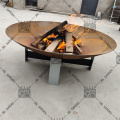 Holzbrenner Corten Stahl Feuerstelle Schalen