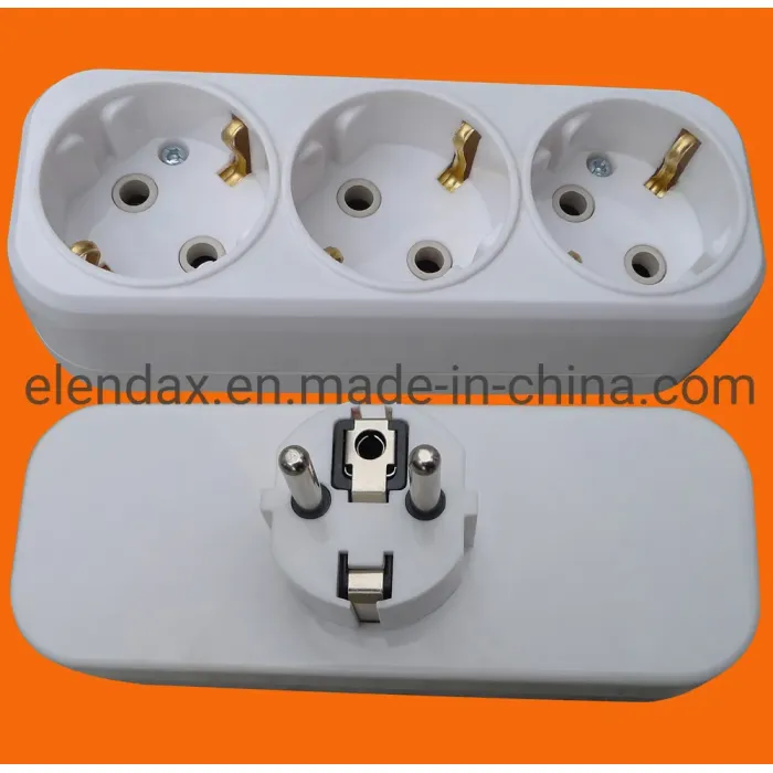 Adaptor Daya AC 3 Arah Gaya Eropa (P8035)