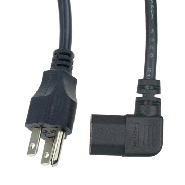 Cable de alimentación para computadora en ángulo recto