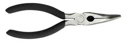 Hardware Carbon Steel Curved Nose Dipped Handle Bend Nose Pliers