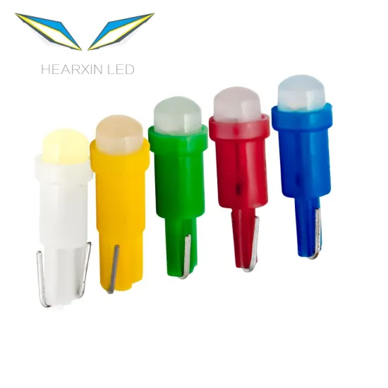 DC12V W3W T5 COB LED Car Dashboard Instrument Panel Light Bulb