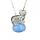 Gemstone with Silver Plated Tiger Charm Necklace with 18 inches Silver Chain Choker for Women Girl Anniversary Gift Mother