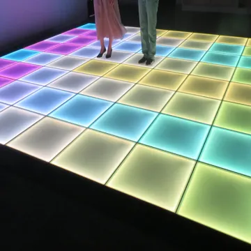 Wireless Tempered Glass RGB Night Club DJ Disco Dance Floor Lighting