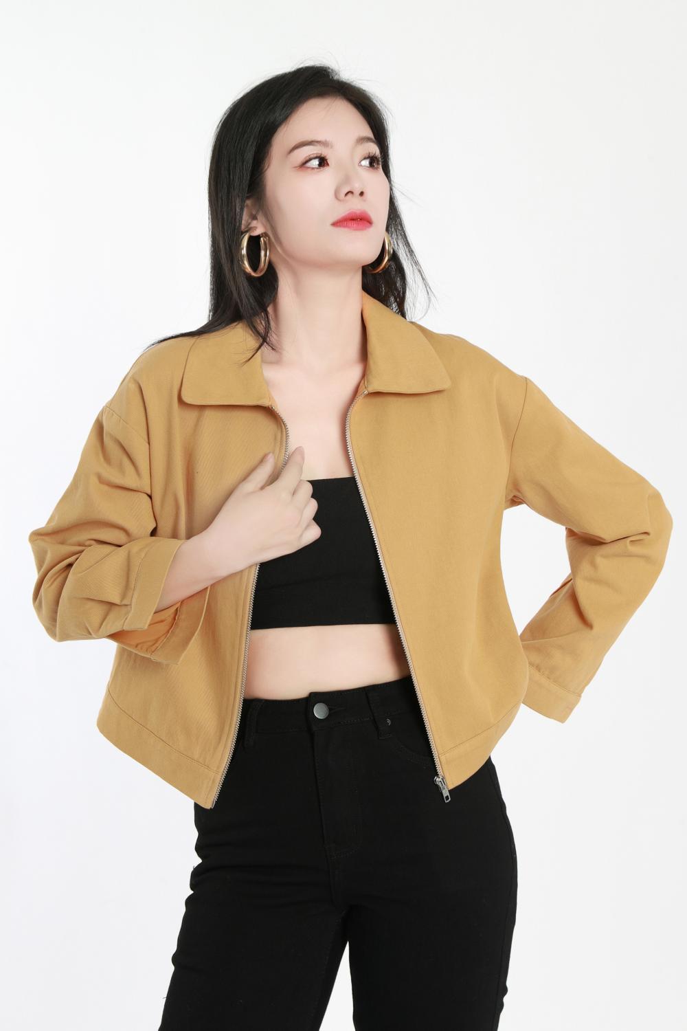 Casual Yellow Short Jacket