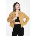 Jaket pendek kuning kasual