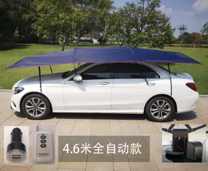 Electric outdoor car sunshade