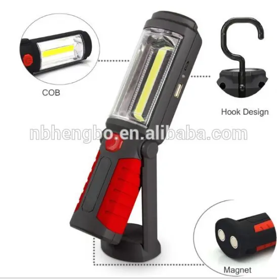 LED Flashlight Torch Work LED Light 360 Degree Stand