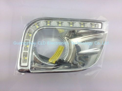 Car Led Daytime Running Lights Drl For Toyota Prado 2012-2013 Front Fog Lamp Light Day Driving Light