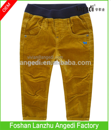 Baby Boy's autumn &winter apparel corduroy pants solid color Anti-Pilling pants for boy