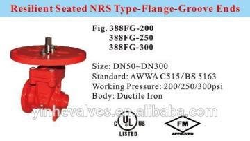NRS type Resilient seated Flange-Groove ends