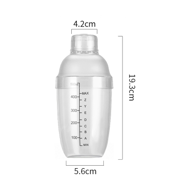 New Transparent Plastic Shaker Cups in Various Sizes for Bubble Tea Mixing