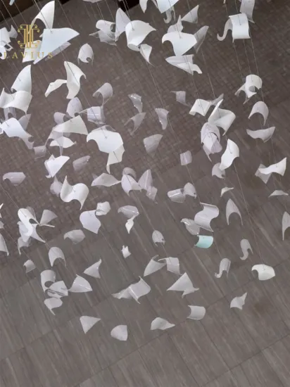 Giant expensive modern glass chandelier handmade