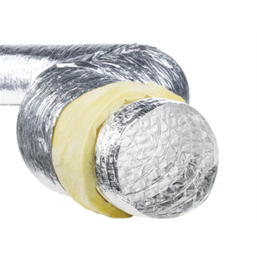 HVAC System ISO Aluminum Insulated Flexible Air Duct na may Glass Wool