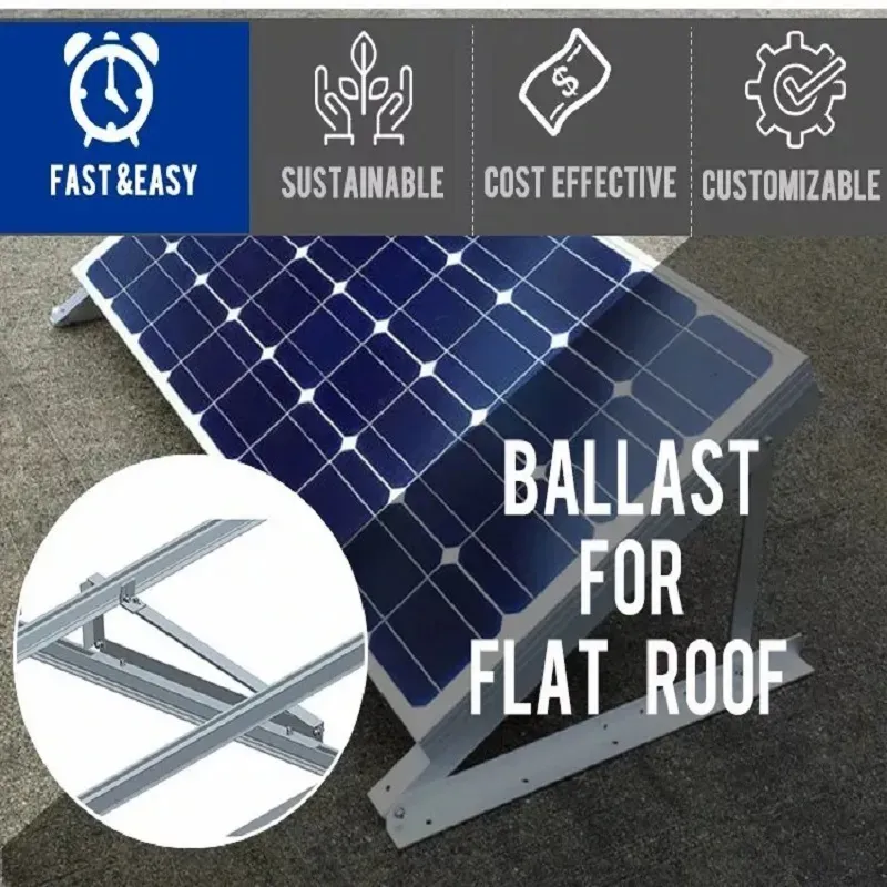 Solar-Ready Flat Concrete Cement Roof Mounting System