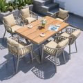 Woven Aluminum Lounge Chair for Outdoors