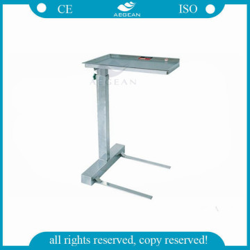 AG-SS008B high technology and convenient Height adjustable by screws hydraulic trolley lift with stainless steel frame