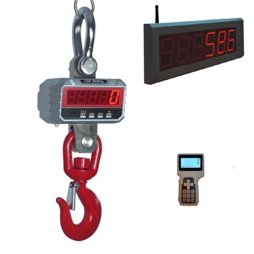 5T Crane Scale Rotated Hook and Scoreboard