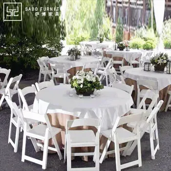 Wholesale Outdoor White Resin Plastic Folding Chairs for Events and Weddings in Chinese Online Markets