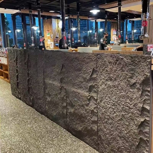 waterproof 3d pu culture foam stone wall panel