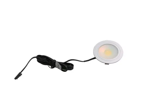 Ultra-thin Circular Cob Led Spotlight , 12v 3w Recessed Mounted Light