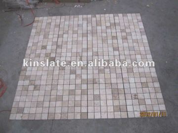 Mixed Travertine Mosaic Chinese Beige Travertine Mosaic