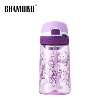 Straw Type Tritan Plastic Water Bottle
