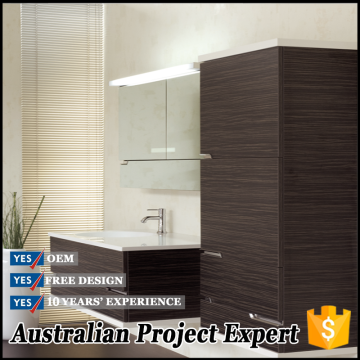 wood grain paper melamine door hanging bathroom design