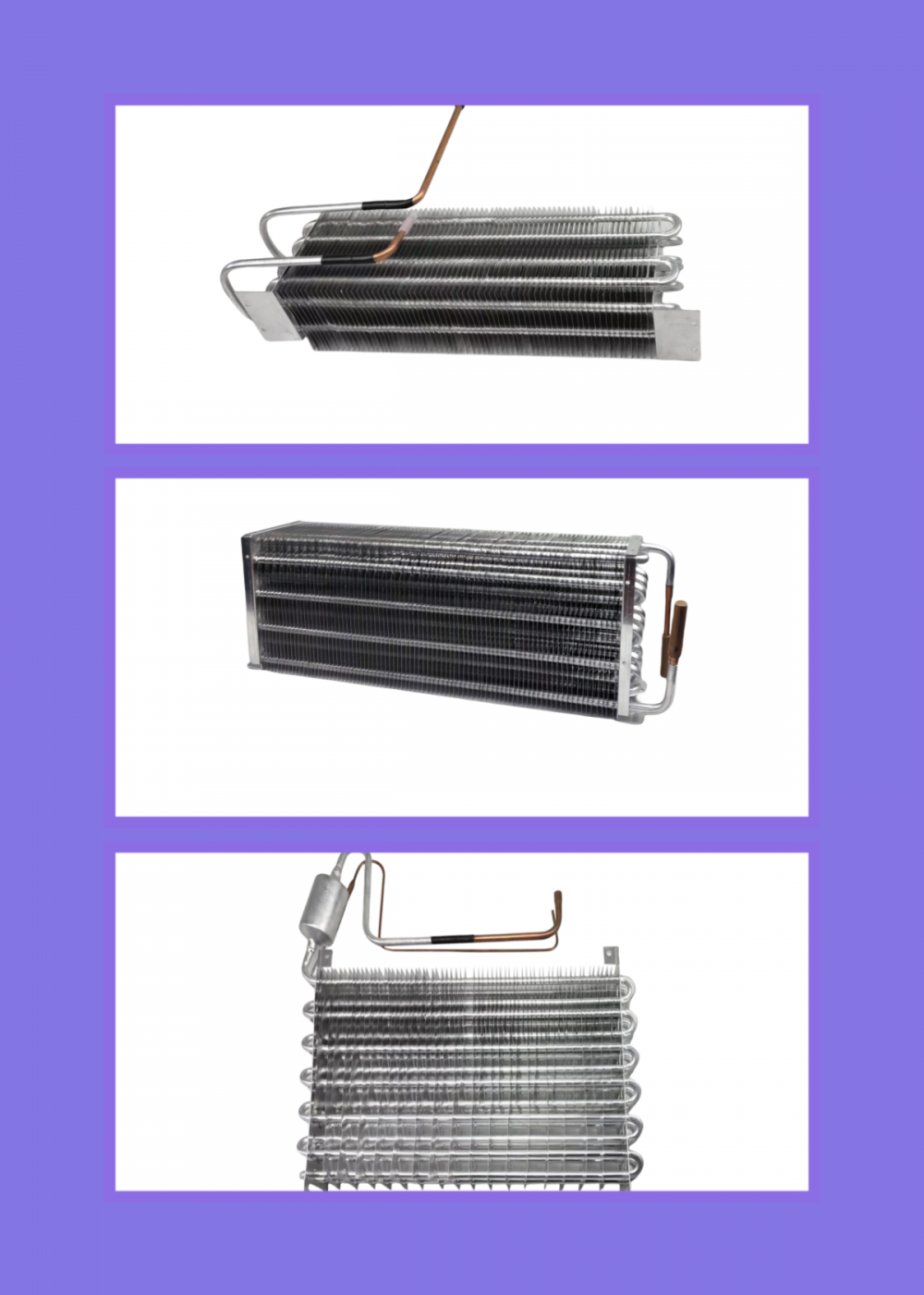 Evaporador do tipo de alumínio Evaporador Condensador de boa qualidade Yukun
