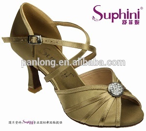 Elegant Women Latin Dance Shoes Open Toe Sexy Wedding Shoes Diamond