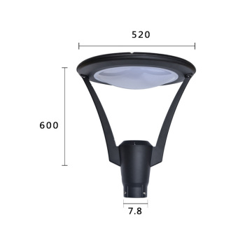 DAWN OEM ODM 85-285V LED Garden Light - 30W to 60W Die-Cast Aluminum