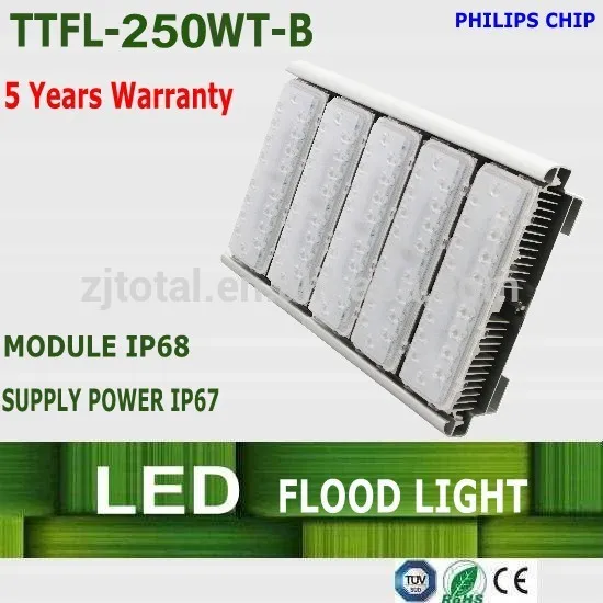 CE SAA NCC CB approved IP68 250w led flood light