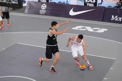 Fiba 3x3 Enlio Ses Interlocking Outdoor Sports Court Tiles 12 High