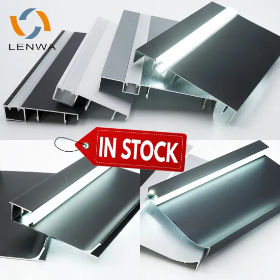 LENWA ALUMINIUM 100mm Illuminated LED Skirting Baseboard
