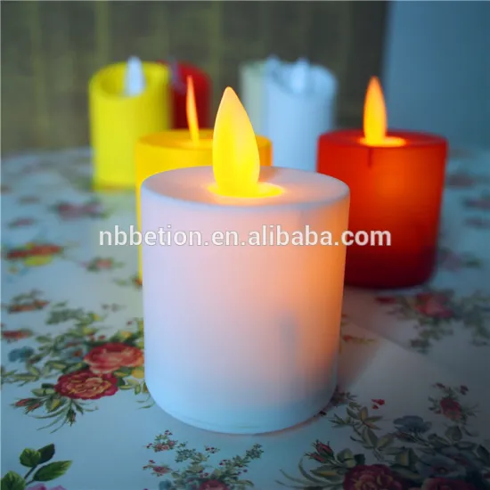 led flameless candles mini moving wick flickering tealight candle led moving wick plastic candle light