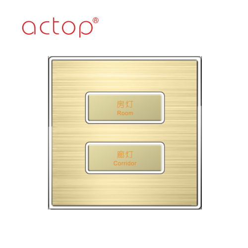 two gang smart light electrical hotel switch