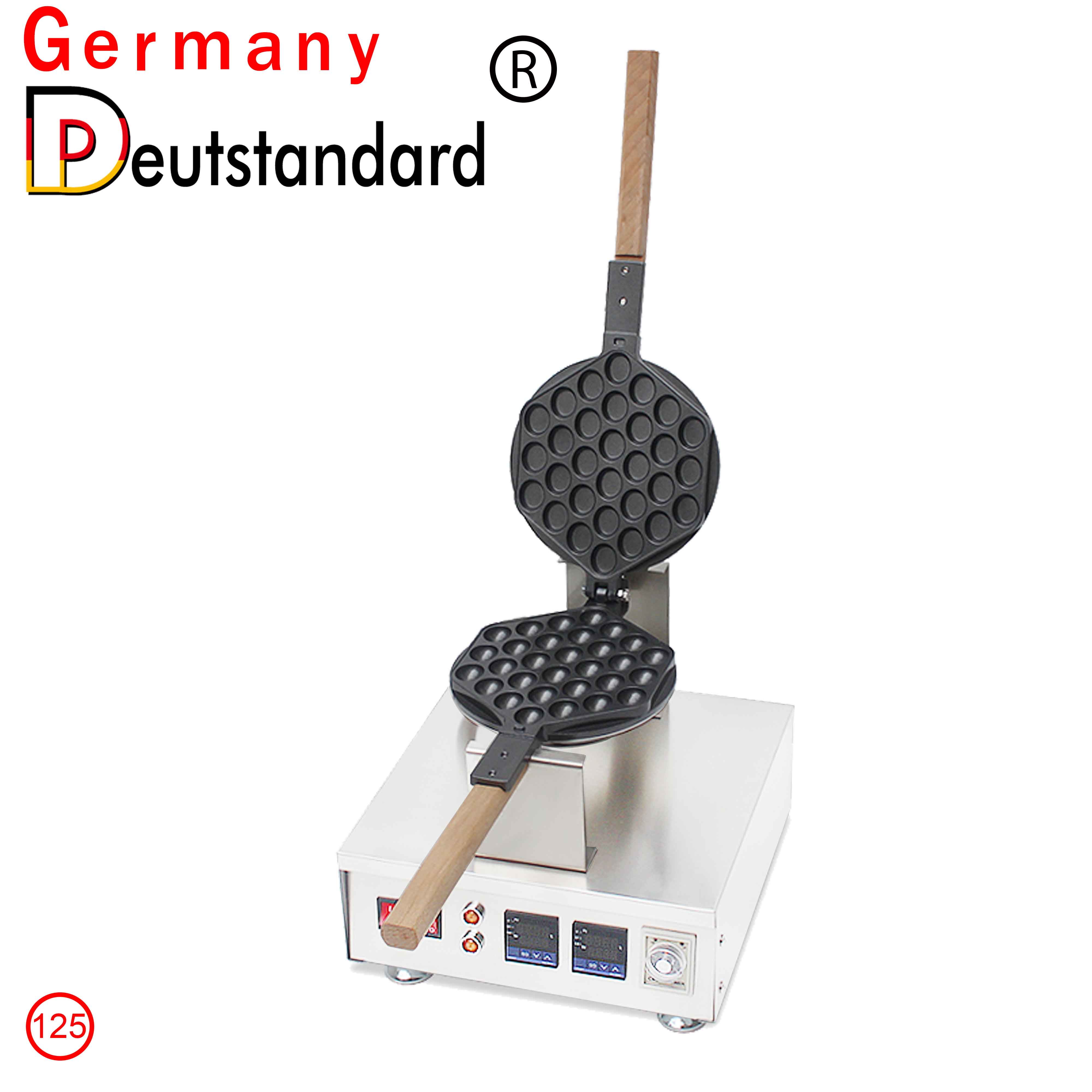 Ei Waffel machen egg waffle making