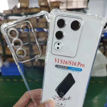 VIVO S16 TPU เคสโทรศัพท์โปร่งใส - ปกซิลิโคนสำหรับ Vivo S16 Pro