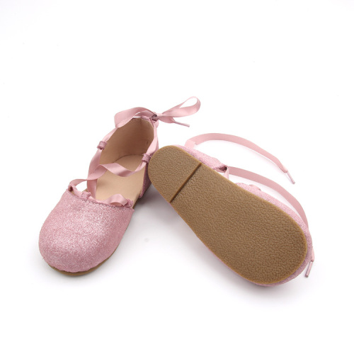 Zapatos Mary Jane Sparkle Ribbon Niños Niñas