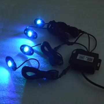 9W RGB color changing, bluetooth control music control rock light