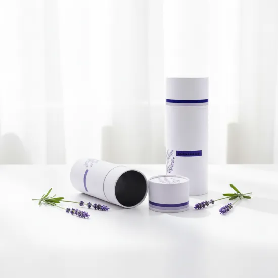 Custom Recyclable Paper Cosmetic Tube Gift Box