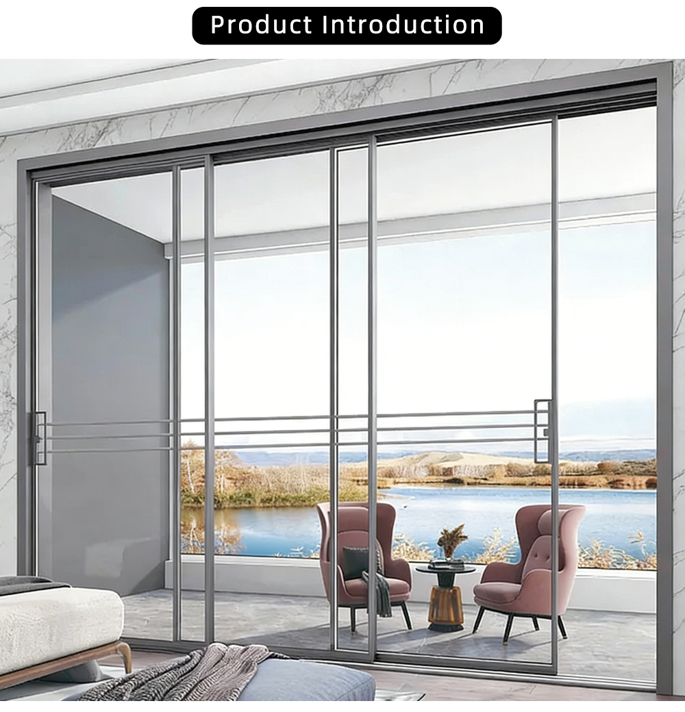 Space-Saving Interior Glass Sliding Door YJ-P039