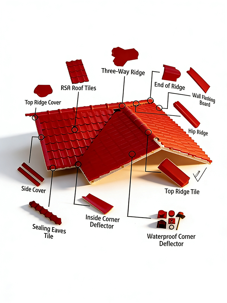 Heat Resistant Plastic Tile acceossories