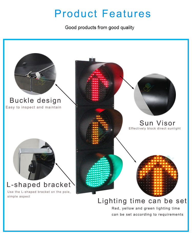 400mm arrow traffic signal light_05