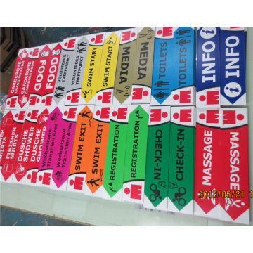 Corrugated Plastic Custom Sign Boards Digital Printing