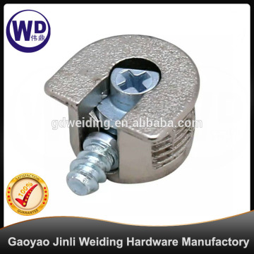 plastic and zinc alloy furniture wood connector with different colour